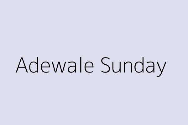 Adewale Sunday